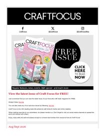 Craft Focus magazine - Sept 2026 newsletter