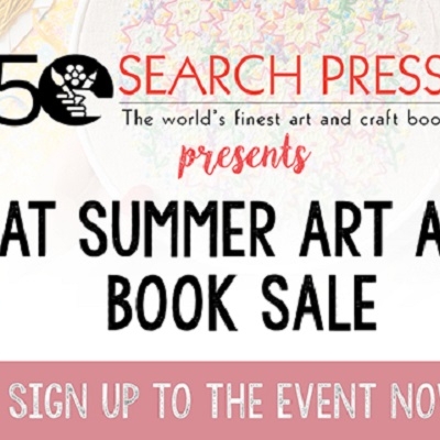 Join the Search Press great summer art and craft book sale!