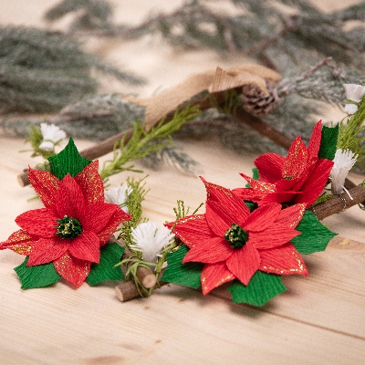 New Christmas florist crepe paper kit from Clairefontaine