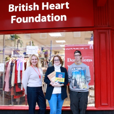 David & Charles donate thousands of books to the BHF