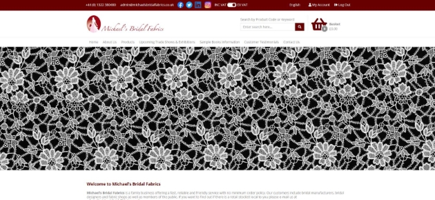 Michael's Bridal Fabrics announces new website launch: Image 1