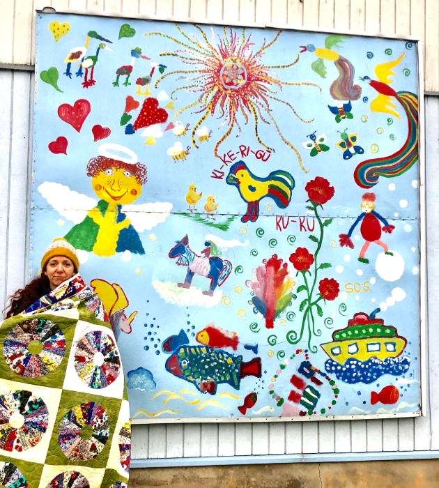 Alice Caroline's SOS quilts arrive in Latvia: Image 1