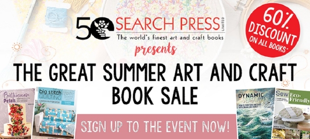 Join the Search Press great summer art and craft book sale!