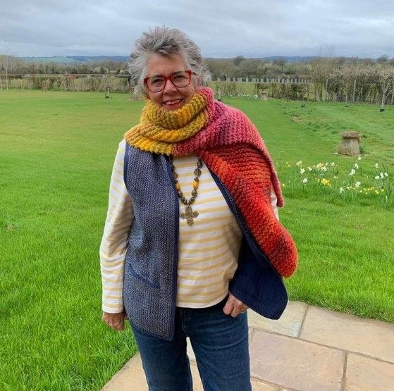 Dame Prue Leith and her scarf