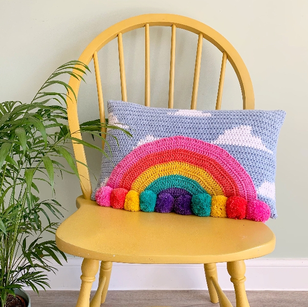 Crochet rainbow