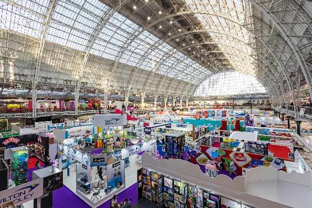 birdseye view of Toy Fair trade exhibition