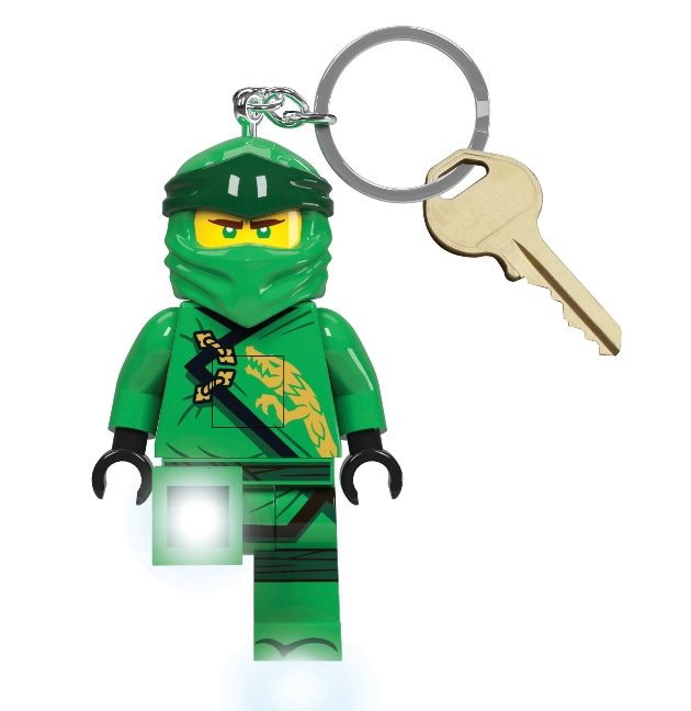 lego nijago keyring with torch on foot