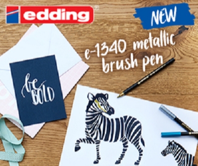 Metallic brush pens by edding