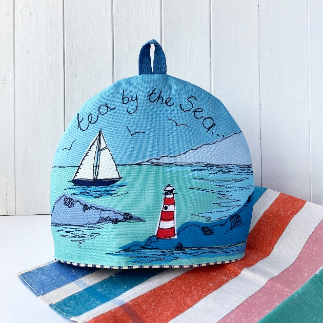 seaside style tea cosy