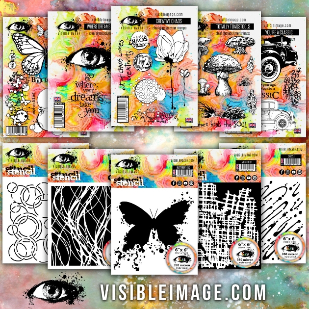 Selection of art stamps