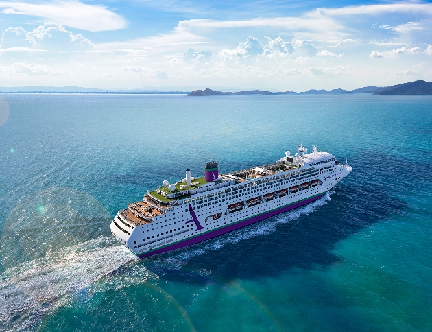 cruise ship in the ocean