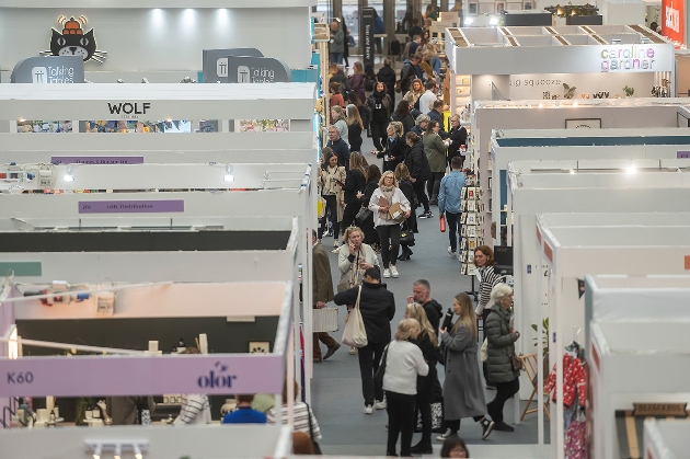 aerial shot of exhibition halls 