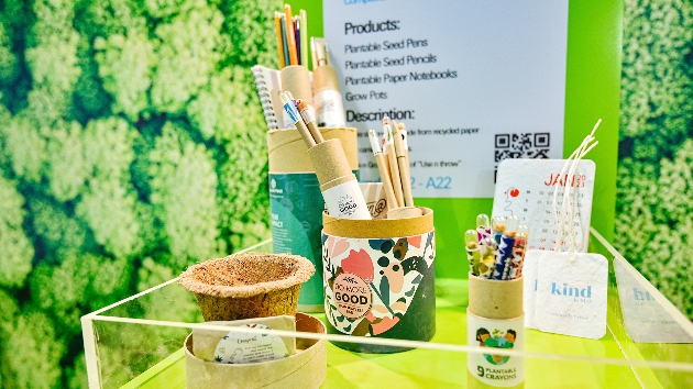 eco friendly pen pots and stationery items