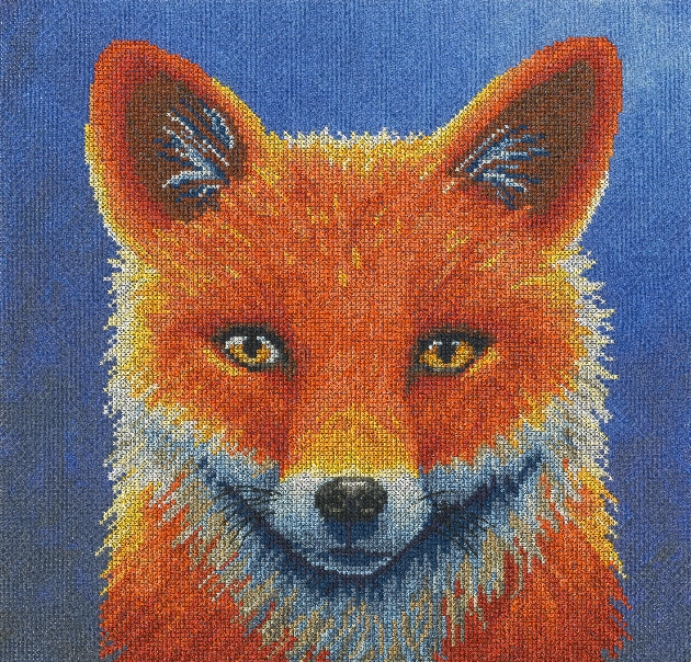 fox head painting