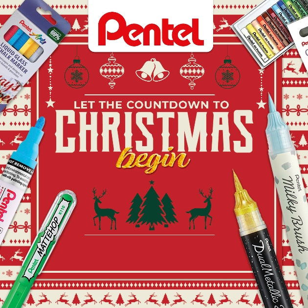 Celebrate the magic of Christmas with Pentel infographic