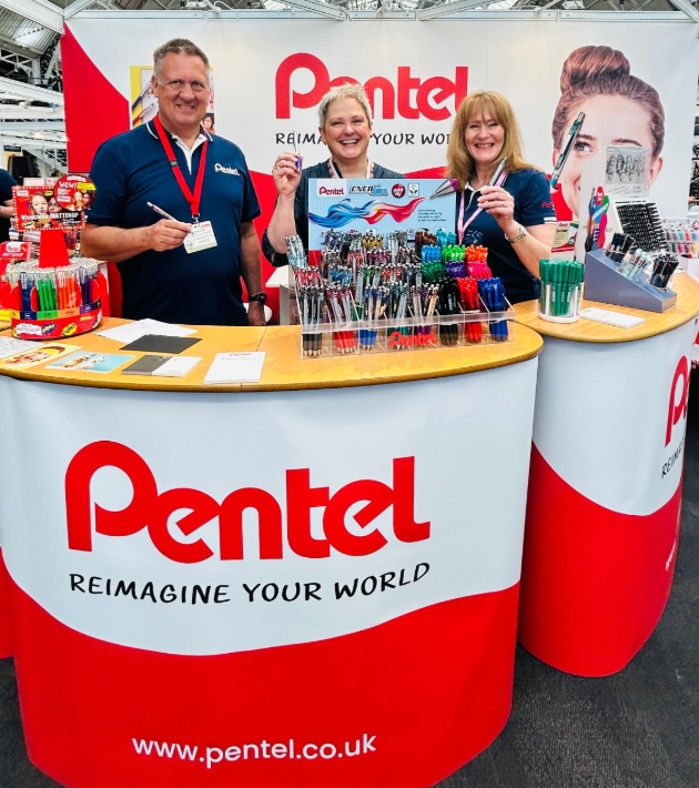 Pentel stand at trade show