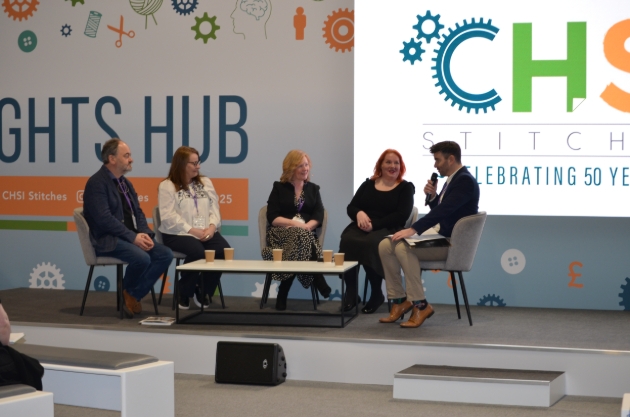guest speakers on stage at trade show