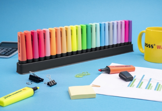 colourful set of highlighters