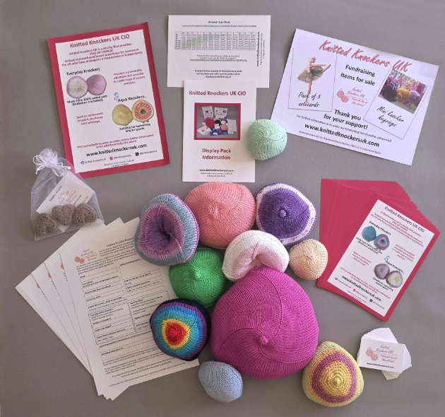 Knitted breast kits for breast cancer patients