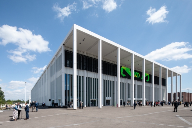 modern exhibition building