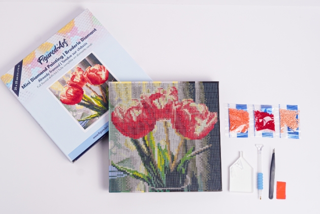tulip design diamond art craft kit