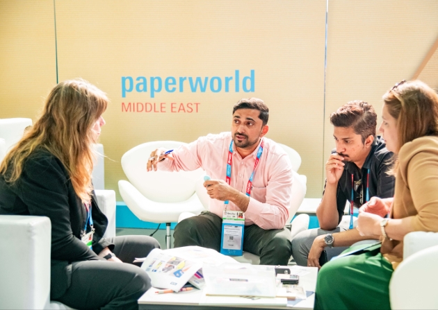 meeting taking place at Paperworld Middle East