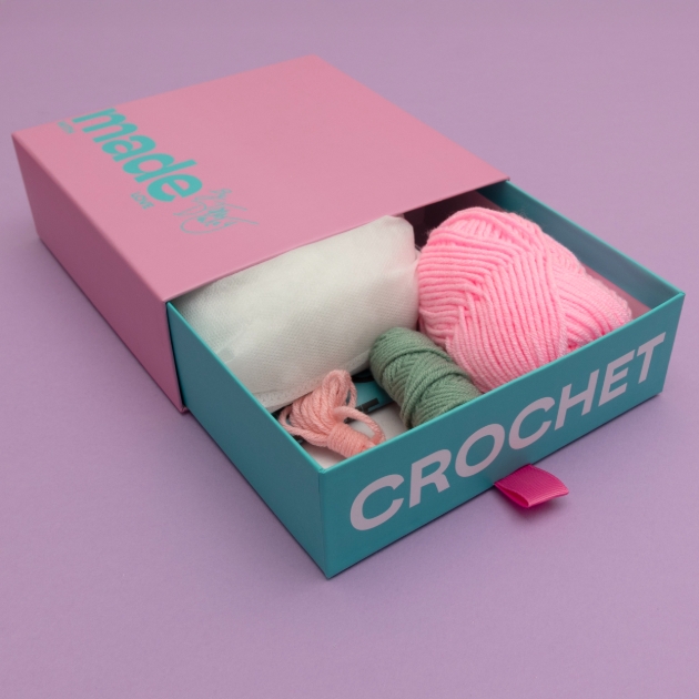 pink crochet embroidery kits