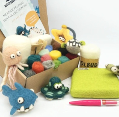 felt craft kit of sea creatures