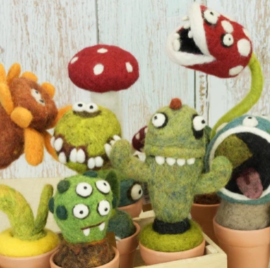 needle felted plant craft kits
