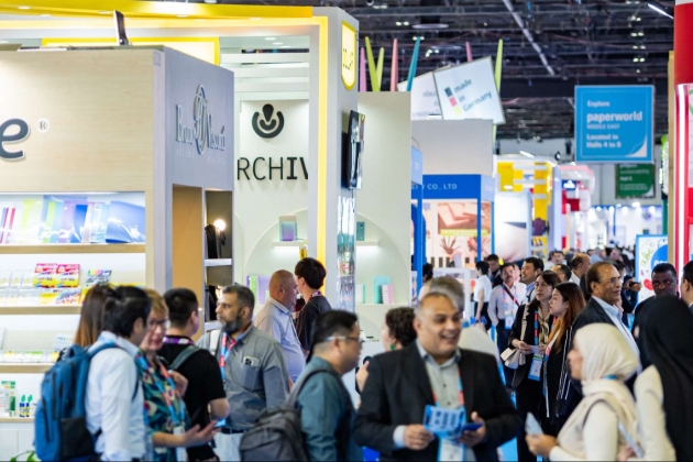 busy Middle East trade show