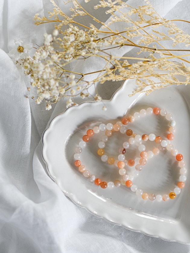 peach coloured bracelets