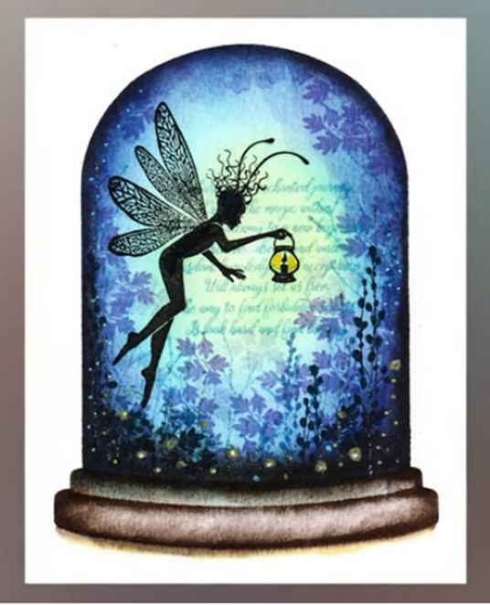 fairy globe stamp