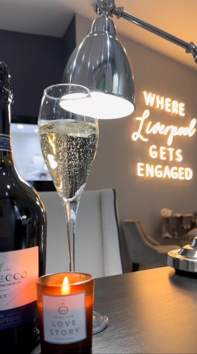 Champagne glass at retailer event