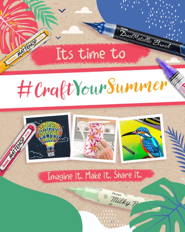  CRAFT YOUR SUMMER WITH PENTEL INFOGRAPHIC