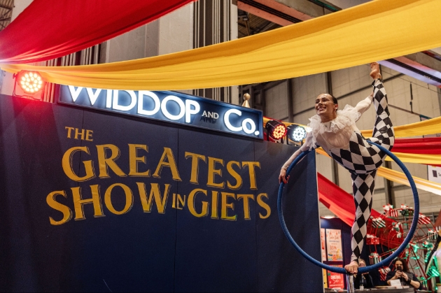 acrobat in hoop