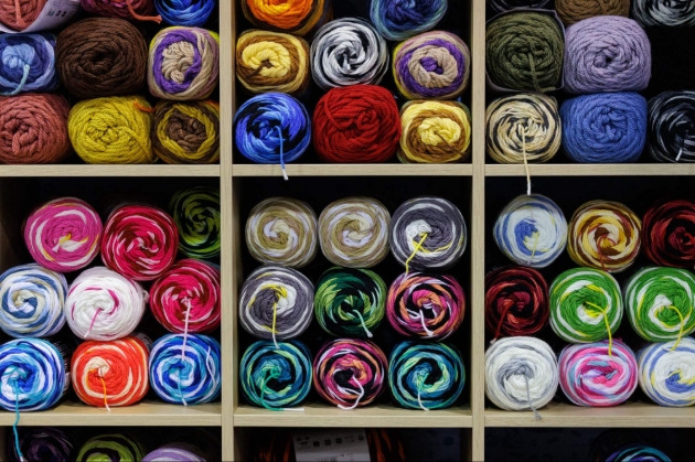 knitting display